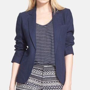 Navy Linen Blazer by Joie